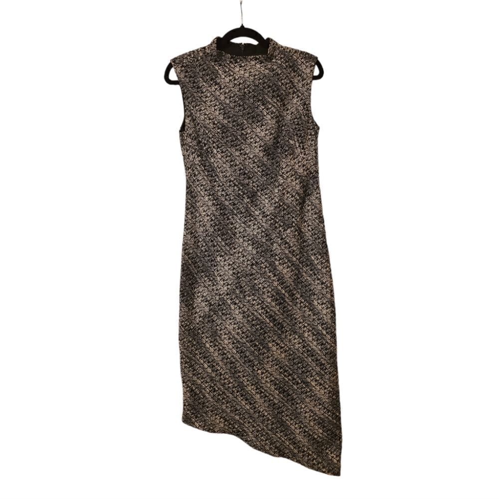 BANANA REPUBLIC Black and White Sleeveless Tweed Dress‎ - Size 4 NWT